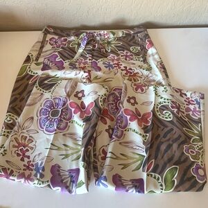 Vintage Harve Benard Silk Floral Pants